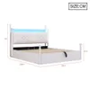 Metallbett 140x190 cm mit LED & USB Type-C, Doppelbett mit Produktbild-Vorschau 8