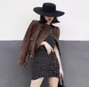 Retro-Damenhut großer Fedora-Hut mit breiter Krempe reine Produktbild-Vorschau 5