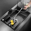 Küchenarmatur, 360° drehbarer Wasserhahn mit ausziehbarem Produktbild-Vorschau 4