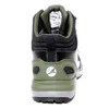 The back view of a black and olive green hiking boot. Anteprima dell’immagine prodotto