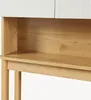Close-up view of a wooden shelf and cabinet doors. Produktbild-Vorschau