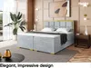 MEBLINI Boxspringbett mit Bettkasten - Gepolstert Produktbild-Vorschau 3