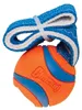 A dog toy with a ball and a rope. Produktbild-Vorschau