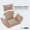 HOMESCAPES Hängesessel-Kissen Outdoor beige mit Kopfstütze, Produktbild-Vorschau 2