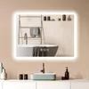 Badspiegel-mit-Beleuchtung 150x70cm - Badezimmerspiegel LED Produktbild-Vorschau 1