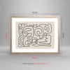 Gerahmtes Poster - Rahmen in heller Eiche - Linien Figuren Produktbild-Vorschau 5
