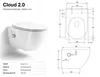 Aqua Bagno Cloud 2.0 Dusch-WC Hänge-WC spülrandlos mit Produktbild-Vorschau 6