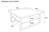 Couchtisch 90x90cm Patrick, Sofatisch mit Ablage, Produktbild-Vorschau 6