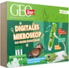 The image shows the packaging of a digital microscope set for children. Voir les images du produit