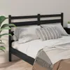 vidaXL Kopfteil Schwarz 186x4x100 cm Massivholz Kiefer - Produktbild-Vorschau 4