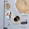 "ANJA" Lampadaire en bois et osier avec abat-jour en Voir les images du produit 5