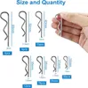 100 Stück Splinte Sortiment, Edelstahl RC Clips, Splinte, Produktbild-Vorschau 2