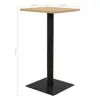 vidaXL Stolik bistro w kolorze dębu 50x50x107 cm Podgląd zdjęcia produktu 4