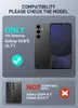 Compatibility information for a phone case, showing compatible and incompatible models. Produktbild-Vorschau