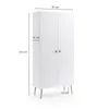 NATURA Armoire 87cm 5 Étagères Beige Macchiato Boho Pieds Voir les images du produit 7