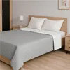 Copriletto trapuntato 220x240 cm grigio e bianco Anteprima dell’immagine prodotto 5