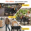 SUNULA Bollerwagen Faltbar Tragkraft 120 KG Handwagen mit Produktbild-Vorschau 5