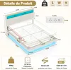 DEWINNER Lit 140x190 avec Sommier | Cadre Flottant | Lit Voir les images du produit 2