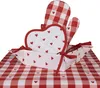 Clayre & Eef Brotkorf, 35x35x8 cm, wit, rood, katoen, met Productafbeelding-voorbeeld 4