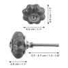 Möbelknauf aus Keramik Shabby Chic Rosette - vierfarbig - Produktbild-Vorschau 5