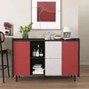 MODFU mobile bar mobile da soggiorno con ante rosse + 2 Anteprima dell’immagine prodotto 5