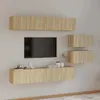 vidaXL 6-tlg. TV-Schrank-Set Sonoma-Eiche Holzwerkstoff -  Produktbild-Vorschau 2