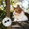 Katze mit Mittelfinger Magnet rund Produktbild-Vorschau 3