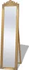 vidaXL Standspiegel im Barock-Stil 160x40 cm Golden Produktbild-Vorschau 6