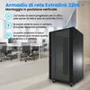 Armadio a rack Extralink 22U 600x800 Nero in piedi Anteprima dell’immagine prodotto 3