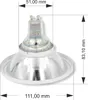ES111 GU10 - LED Reduktion Reflektor Adapter MR16 / GU10 Produktbild-Vorschau 3