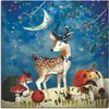 ARTland Leinwandbild Das müde Reh Größe: 100x100 cm Produktbild-Vorschau 1