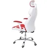 A side view of a red and white office chair against a white background. Anteprima dell’immagine prodotto