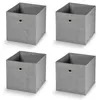 4x Faltbare Aufbewahrungsbox Polypropylen Grau 32x32x32 cm Produktbild-Vorschau 1