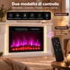 HOMAVO camino elettrico 23 pollici mobile striscia LED Anteprima dell’immagine prodotto 7