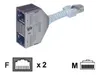 METZ CONNECT Cable Sharing Adapter pnp3, Ethernet/Ethernet, Produktbild-Vorschau 6