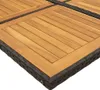 13-tlg. Garten-Essgruppe mit Kissen Schwarz Poly Rattan Produktbild-Vorschau 5