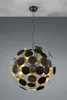 A chandelier hanging from a ceiling against a gray background. Podgląd zdjęcia produktu