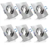 6x MAXKOMFORT Einbaustrahler IP20 mit GU10 Fassung Eckig Produktbild-Vorschau 5