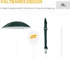 Outsunny 2-in-1 Strand Schirm Sonnenschirm Strand Zelt Produktbild-Vorschau 5