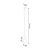 Lampa wisząca z betonu architektonicznego QUBIC szara Podgląd zdjęcia produktu 4