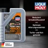 A bottle of Liqui Moly Top Tec 4200 5W-30 engine oil is shown with marketing text highlighting its features. Produktbild-Vorschau