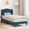 vidaXL Cadre de lit avec tête de lit Bleu 90 x 190 cm Voir les images du produit 2