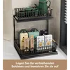 Küchenregal, 2 Etagen Waschbecken Regal, Küche Schrank Produktbild-Vorschau 7