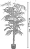 Palmizio Palma Areca Pianta Albero Artificiale 170cm Anteprima dell’immagine prodotto 5