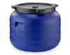A blue plastic barrel with a black lid, shown in a studio setting against a white background. Náhľad obrázku produktu