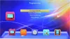 A digital menu screen for a satellite receiver, displaying program list options and icons for various functions. Produktbild-Vorschau