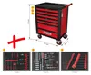 KS TOOLS RACINGline SCHWARZ/ROT Werkstattwagen mit 7 Produktbild-Vorschau 2