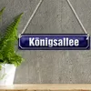 Blechschild Straßenschild 46x10cm Königsallee Düsseldorf Produktbild-Vorschau 3