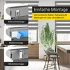 Doppelrollo Fenster ohne Bohren 70x210cm weiß JALOUSIESCOUT Produktbild-Vorschau 8