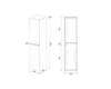 Jungborn Hochschrank TRENTA BxHxT 35 x 161,8 cm x 35 cm Produktbild-Vorschau 3